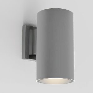 it-Lighting Candler E27 Φωτιστικό Τοίχου Up or Down Εξωτερικού Χώρου Γκρι