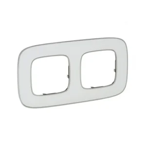 Πλαίσιο 2 Θέσης Λευκός Καθρέφτης