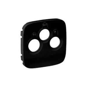 Πλακίδιο TV-R-SAT Μαύρο