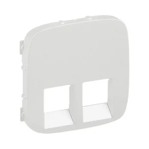 Πλακίδιο Διπλή RJ11/RJ45 Περλέ