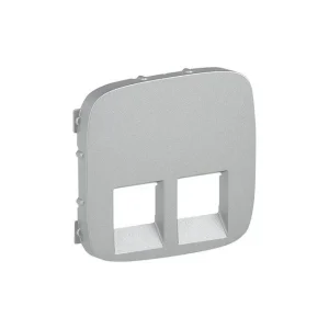Πλακίδιο Διπλή RJ11/RJ45 Αλουμίνιο