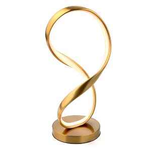 InLight Επιτραπέζιο φωτιστικό από αλουμίνιο σε χρυσή ματ απόχρωση (3461-GL)