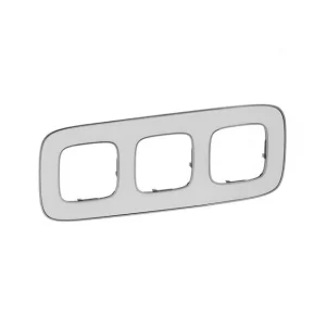 Πλαίσιο 3 Στοιχείων Λευκό Γυαλί