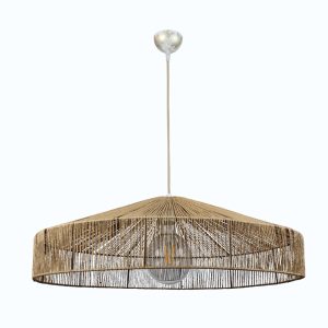 InLight Κρεμαστό φωτιστικό καφέ από σχοινί 1XE27 D:45cm