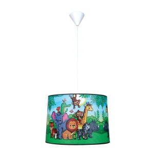 InLight Κρεμαστό φωτιστικό από υφασμάτινο καπέλο και λευκή ανάρτηση