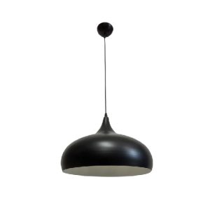 InLight Κρεμαστό φωτιστικό από μαύρο μέταλλο 1XE27 D:36cm