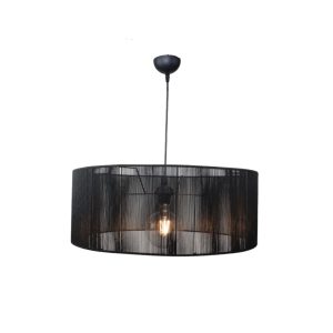 Inlight Κρεμαστό φωτιστικό με καπέλο απο ίνα 1xE27 D:60cm