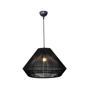 Inlight Κρεμαστό φωτιστικό με καπέλο απο ίνα 1xE27 D:45cm