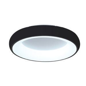 InLight Πλαφονιέρα οροφής LED 3600W 3CCT (by tuya) από μαύρο και λευκό ακρυλικό D:60W