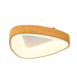 InLight Πλαφονιέρα οροφής LED 48W 4000K από καφέ μέταλλο και ακρυλικό D:46cm