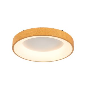 InLight Πλαφονιέρα οροφής LED 48W 4000K από καφέ μέταλλο και ακρυλικό D:46cm