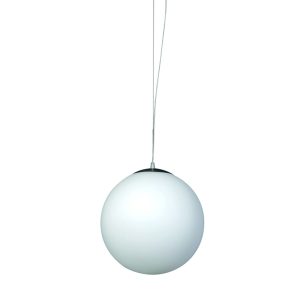 InLight Κρεμαστό φωτιστικό από λευκή οπαλίνα 1XE27 D:40cm