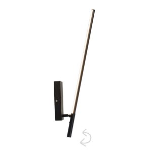 InLight Επιτοίχιο φωτιστικό LED 12W 3000K από μέταλλο σε μαύρη απόχρωση D:50cm