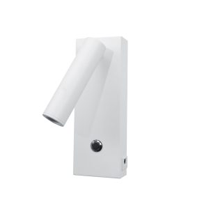 InLight Επιτοίχιο φωτιστικό LED 3W 3000K από λευκό μέταλλο D: 17cm