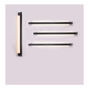 Inlight Επιτοίχιο φωτιστικό LED 14W 3000Κ από μαύρο μέταλλο