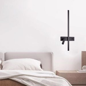 Inlight Επιτοίχιο φωτιστικό LED 10W & 3W 3CCT από μαύρο μέταλλο