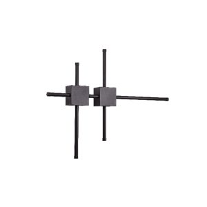 Inlight Επιτοίχιο φωτιστικό LED 21W 3CCT από μαύρο μέταλλο