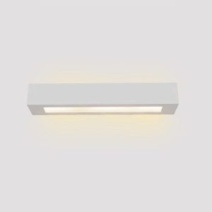 Inlight Επιτοίχιο φωτιστικό λευκό από γύψο 2xE14 D:45cm