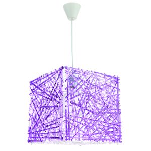 InLight Κρεμαστό φωτιστικό από μοβ plexiglass 1XE27 D:30cm