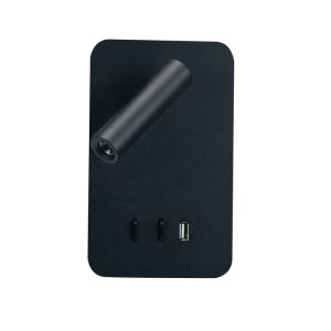 InLight Επιτοίχιο φωτιστικό από μαύρο μέταλλο