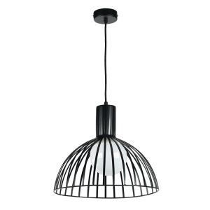 InLight Κρεμαστό φωτιστικό από μαύρο μέταλλο 1XE27 D:25cm