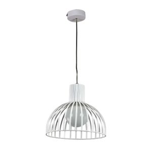 InLight Κρεμαστό φωτιστικό από λευκό μέταλλο 1XE27 D:25cm