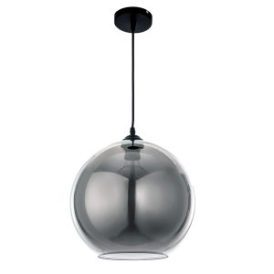 InLight Κρεμαστό φωτιστικό από φιμέ γυαλί 1XE27 D:35cm