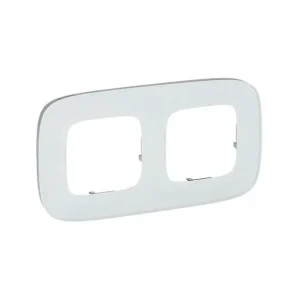 Πλαίσιο 2 Θέσεων Λευκό Γυαλί