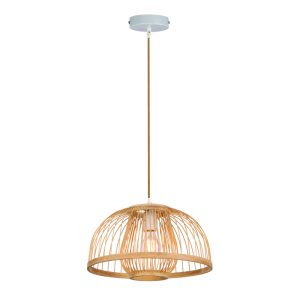 InLight Κρεμαστό φωτιστικό από ρατάν 1XE27 D:35cm