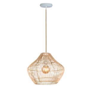 InLight Κρεμαστό φωτιστικό από ρατάν 1XE27 D:40cm (4528)