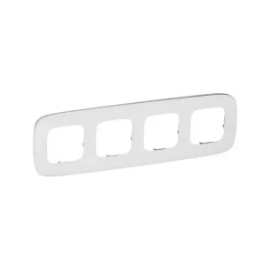Πλαίσιο 4 Θέσεων Λευκό Γυαλί