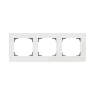 Πλαίσιο 3 Θέσεων Λευκό Γυαλί