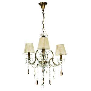 InLight Κρεμαστό φωτιστικό από οξυντέ μέταλλο γυαλί και κρύσταλλα