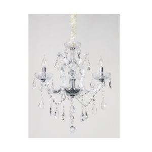 Inlight Κρεμαστό φωτιστικό από χρώμιο μέταλλο γυαλί και κρύσταλλα 3XE14 D:45cm