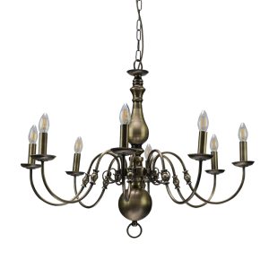 InLight Κρεμαστό φωτιστικό από οξυντέ μέταλλο 8XE14 D:83cm