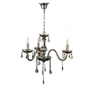 InLight Κρεμαστό φωτιστικό από φιμέ γυαλί και κρύσταλλα 3XE14 D:55cm