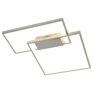 InLight Πλαφονιέρα οροφής LED 38W 3000Κ σε χρώμιο απόχρωση D:45cm