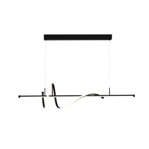 InLight Κρεμαστό φωτιστικό LED 40W 3CCT (by switch on base) σε μαύρο χρώμα D:120cm