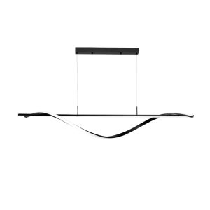 InLight Κρεμαστό φωτιστικό LED 40W 3CCT (by switch on base) σε μαύρο χρώμα D:120cm