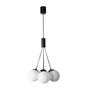 InLight Κρεμαστό φωτιστικό 6XG9 σε μαύρο χρώμα D:38cm