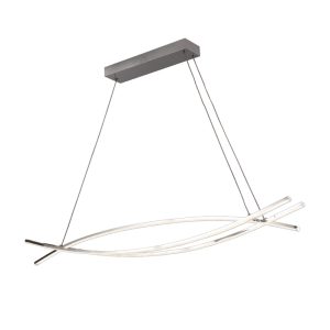 Inlight Κρεμαστό φωτιστικό LED 75W 3CCT (by switch on base) σε χρώμιο D:120cm