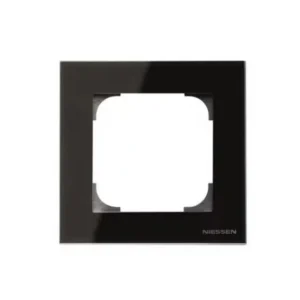 Πλαίσιο 1 Θέσης Μαύρο Γυαλί