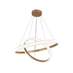 Inlight Κρεμαστό φωτιστικό LED 60W 3CCT (by switch on base) σε χρώμιο D:60cm