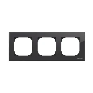 Πλαίσιο 4 Θέσεων Μαύρο Γυαλί