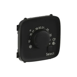 Πλακίδιο Ηλεκτρονικού Θερμοστάτη Χώρου Μαύρο