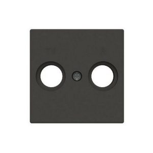 Μετώπη TV/R/SAT Διπλή Μαύρο