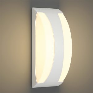 it-Lighting Wildwood - E27 Φωτιστικό Τοίχου – Απλίκα Εξωτερικού Χώρου Λευκή