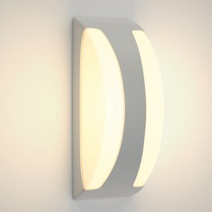 InLight Wildwood - E27 Outdoor Wall Lamp in Grey Color