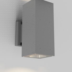 it-Lighting Palmyra E27 Φωτιστικό Τοίχου Up or Down Εξωτερικού Χώρου Γκρι