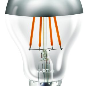 JUST LED JUSTLed-LED Filament Ε27 A60 8W 3000K Θερμό Chrome